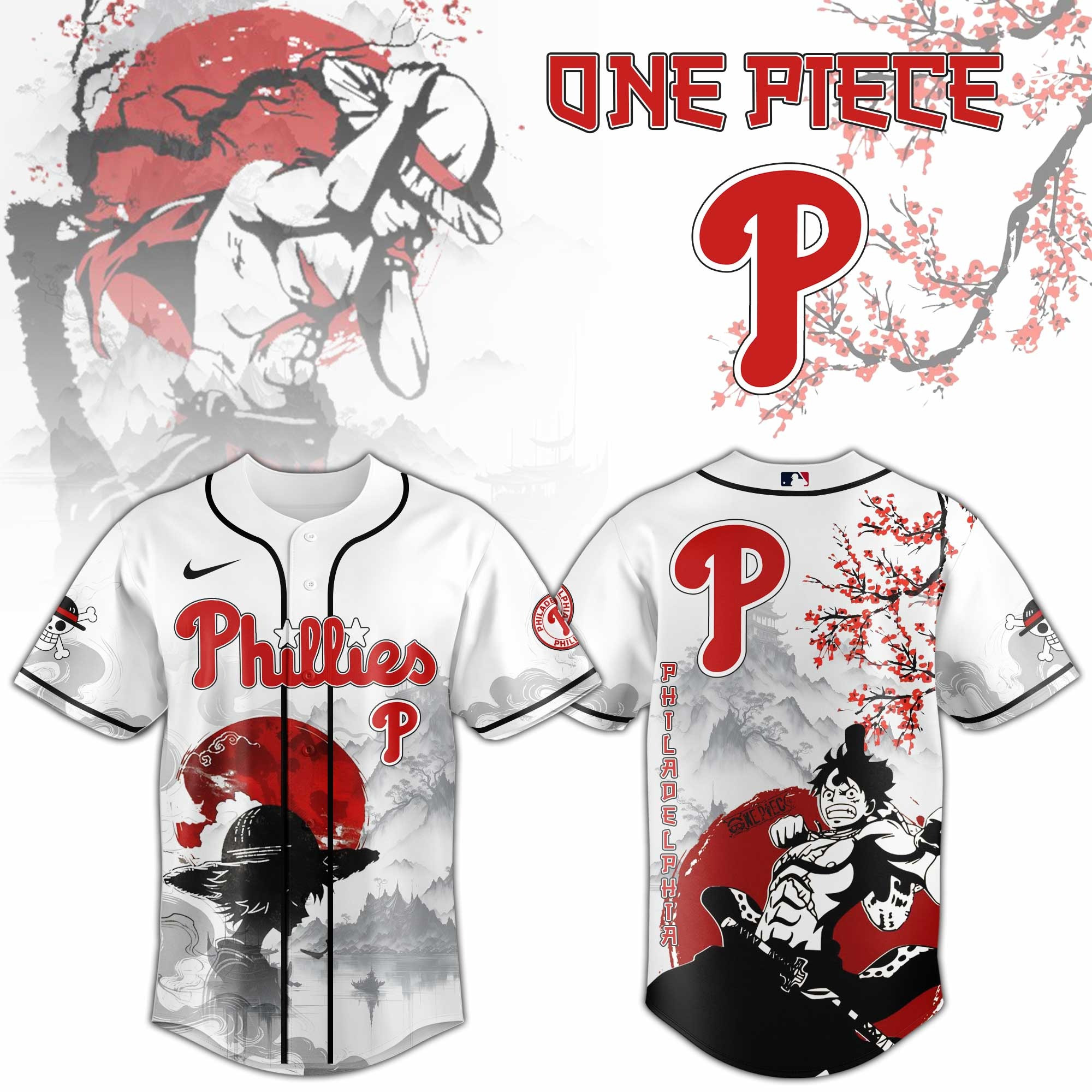 Philadelphia Phillies One Piece 2025 Japan Jersey Gifts For Baseball Fans