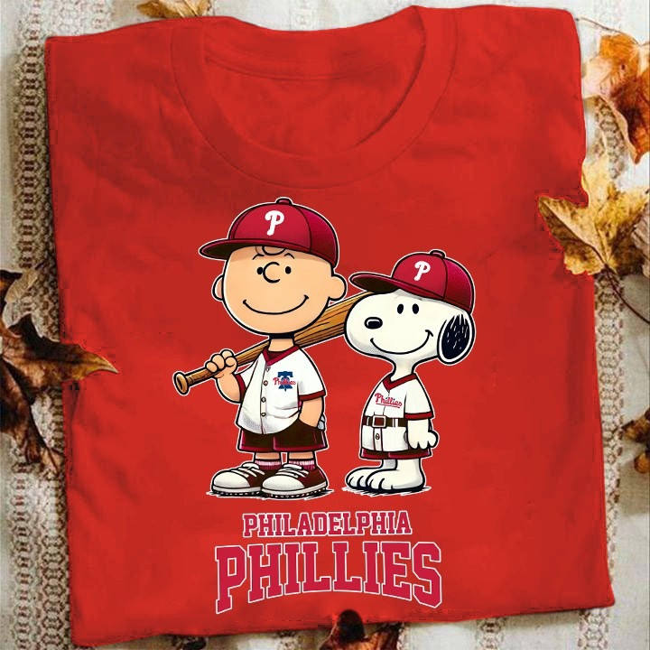 Philadelphia Phillies Peanuts Charlie Brown Snoopy Shirt Fan Phillies Gifts For Him Her