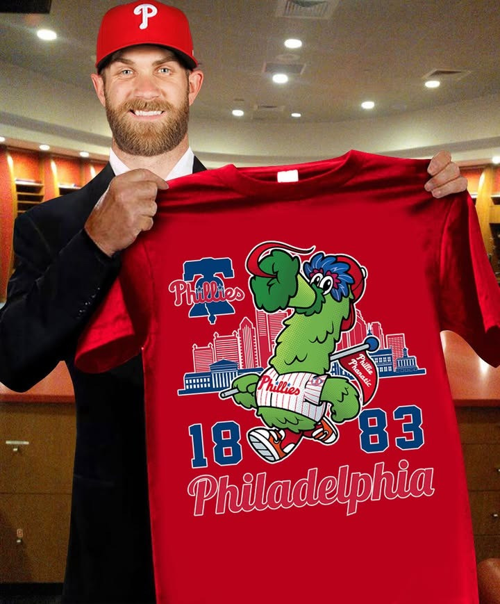 Philadelphia Phillies Philly Phanatic 1883 T-Shirt Best Gifts For Baseball Lovers Fans