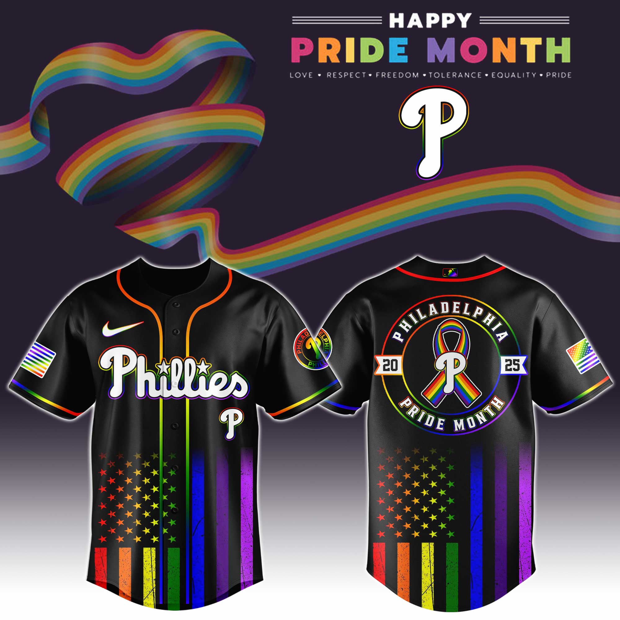 Philadelphia Phillies Special Pride Month Jersey Baseball Coach Gift Ideas