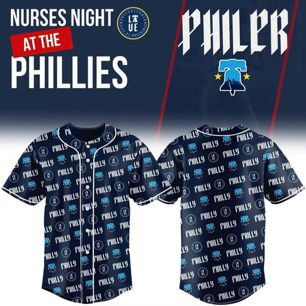 Philadelphia Phillies x Nurses Night 2025 Baseball Jersey Presents For Baseball Fans