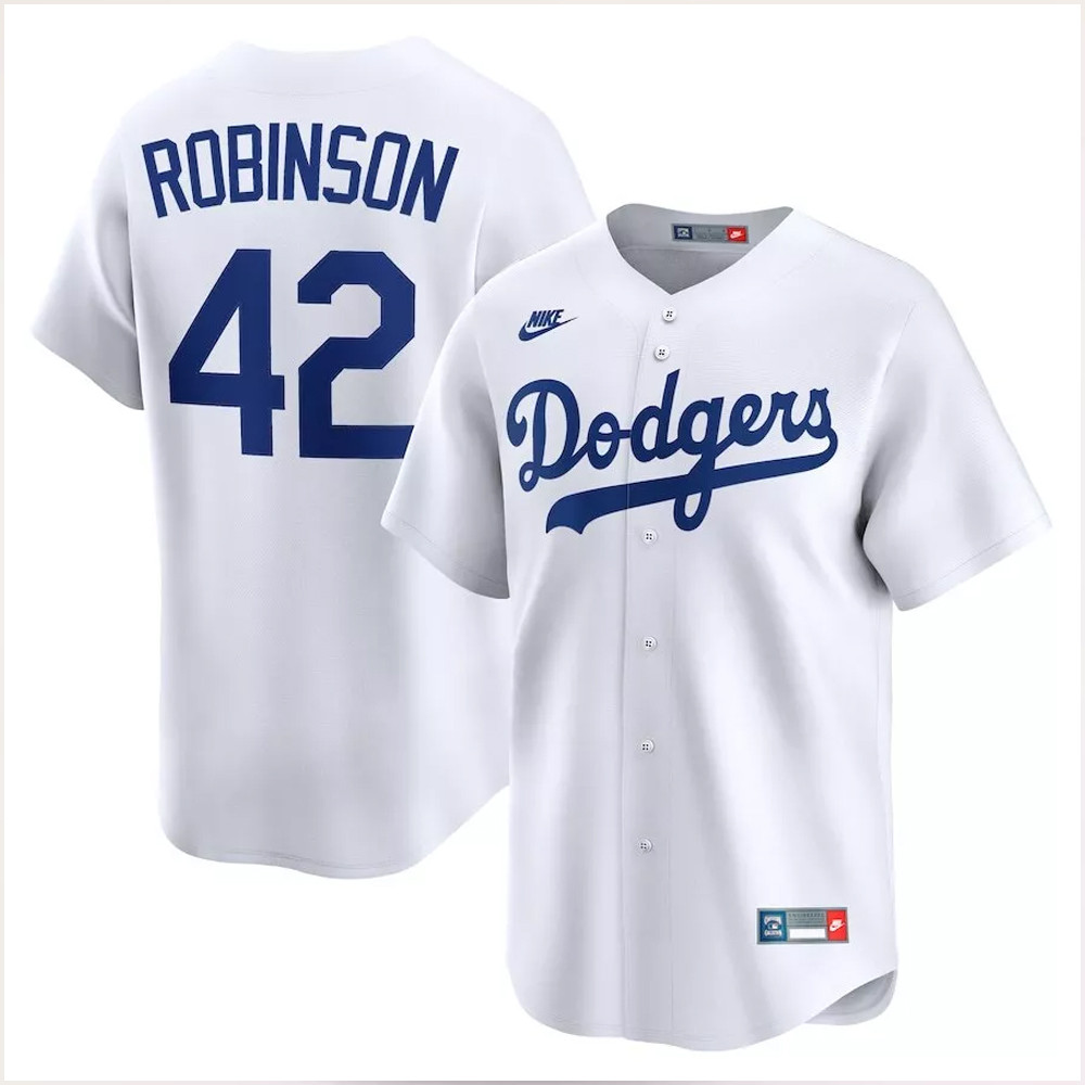Phillies 42 Jersey Brooklyn Dodgers Jackie Robinson 42 Nike White 2025 Jersey Gifts For Fans