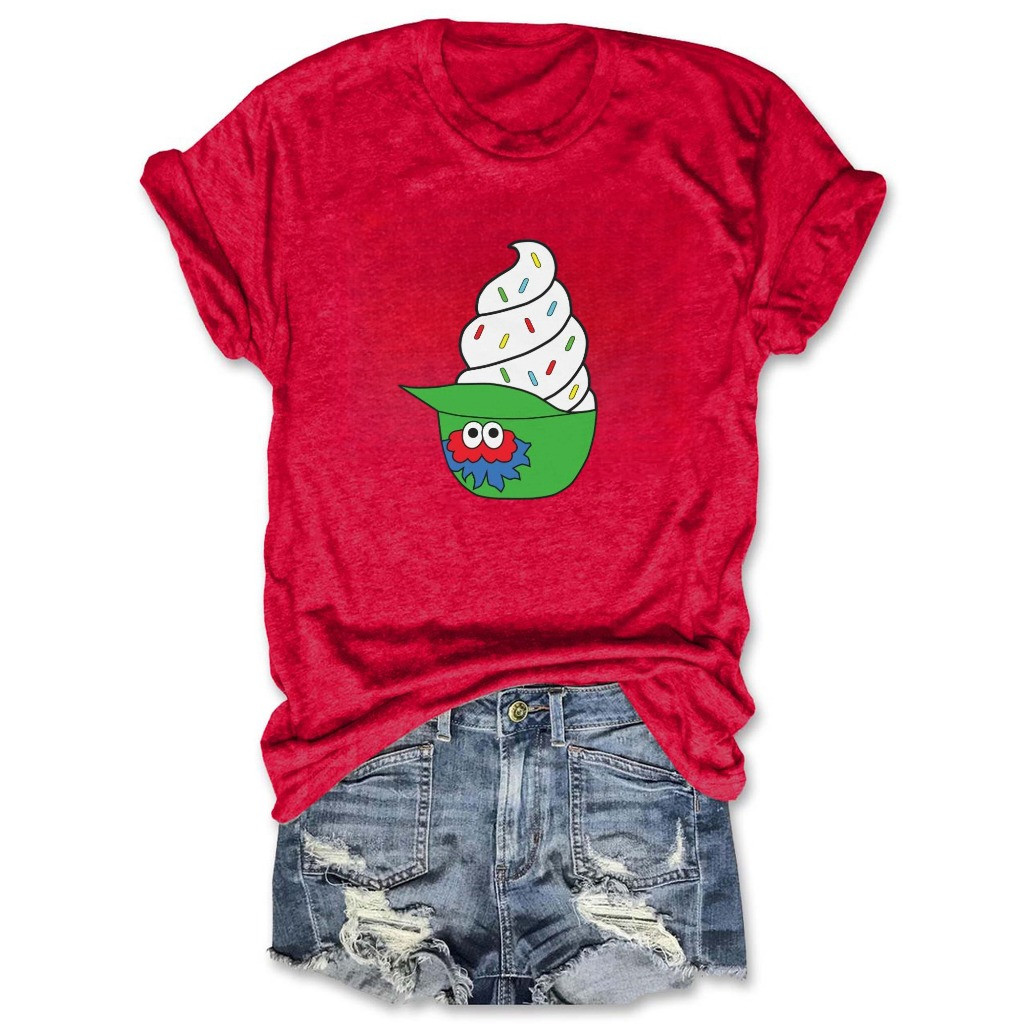 Phillies Ice Cream Upside Down Hat T-Shirt Philly Phanatic Best Gifts For Fans