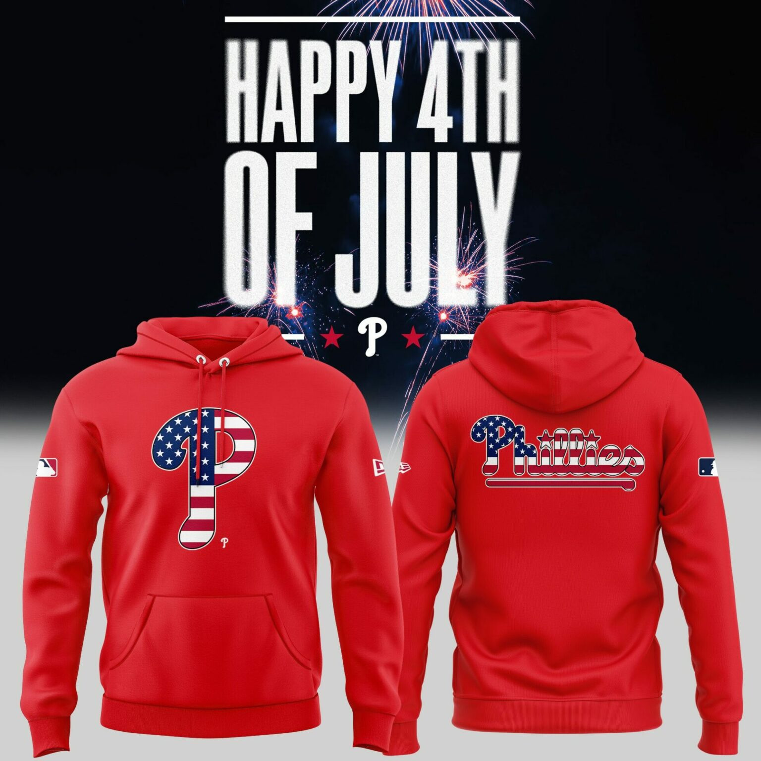 Phillies MLB Independence Day Limited Edition Hoodie Baseball Player Gift Ideas