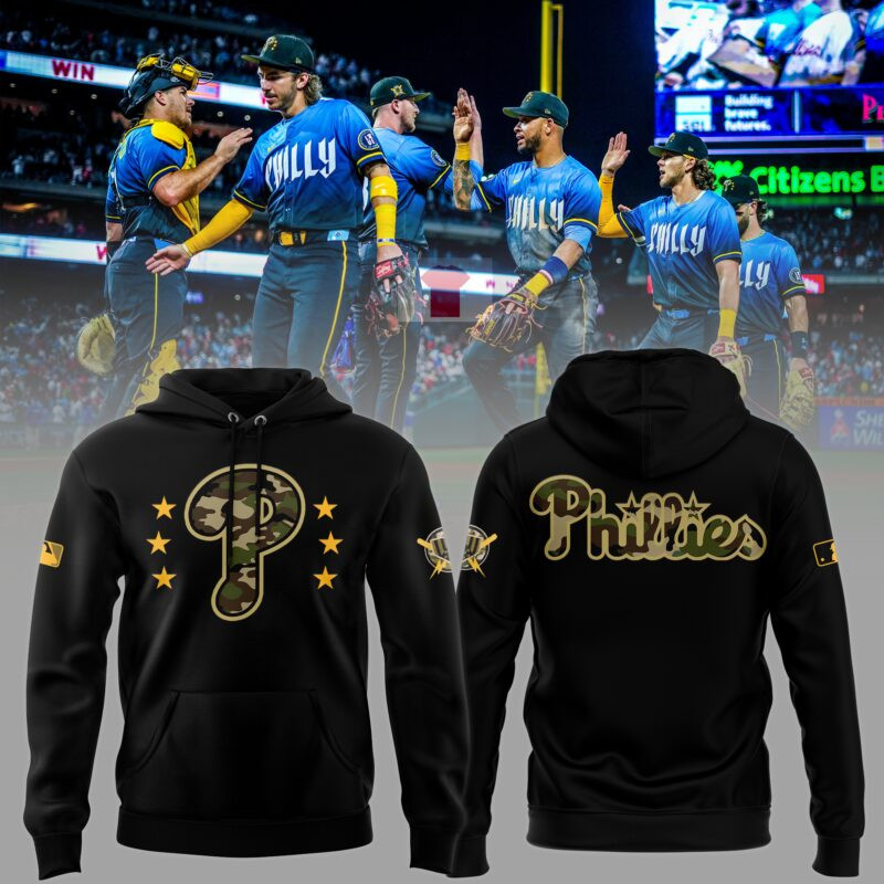 Phillies MLB Limited Edition Camo Hoodie Best Gifts For Baseball Fans
