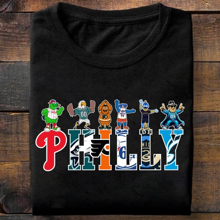 Philly City Sport Teams Mascots Shirt Unique Gifts For Sport Teams Lovers Fans For Him Her