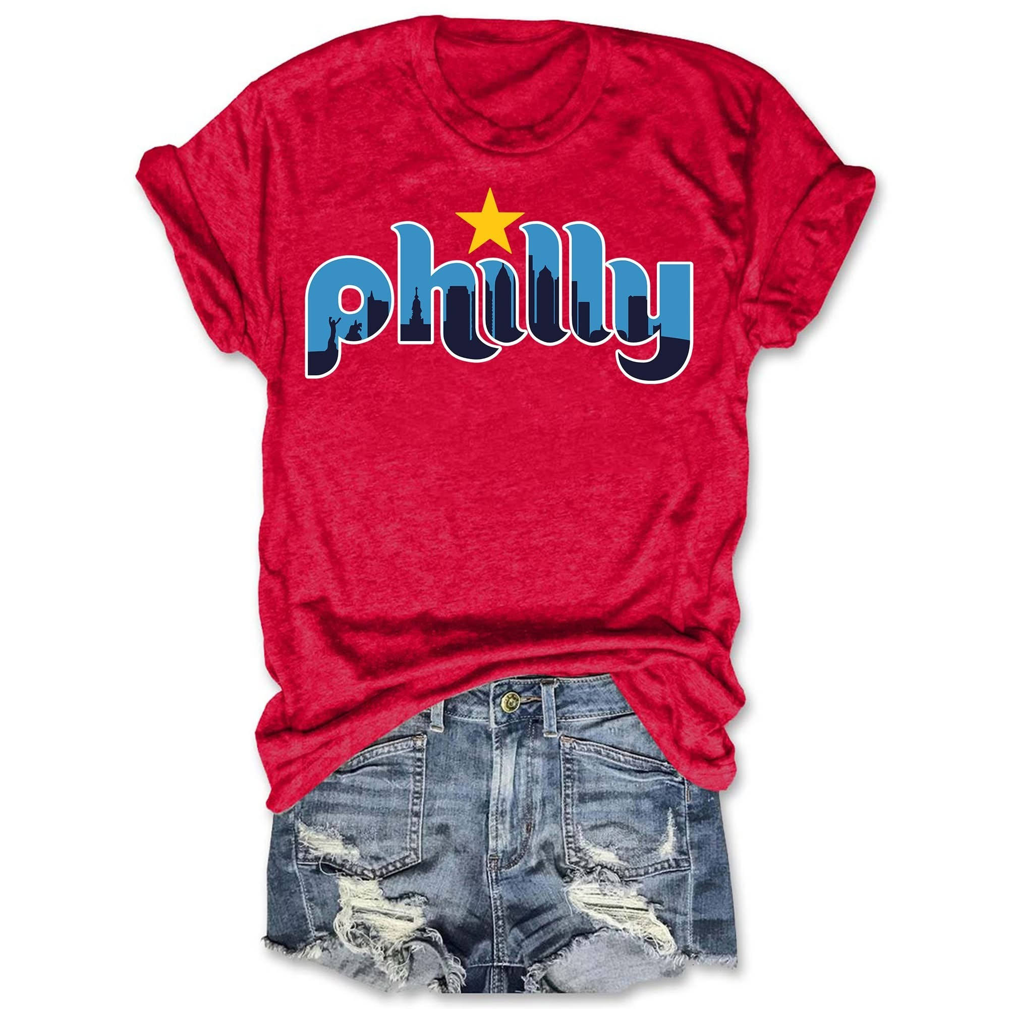 Philly City Women's T-Shirt Gifts For Philly Sports Fans Ideas For Her