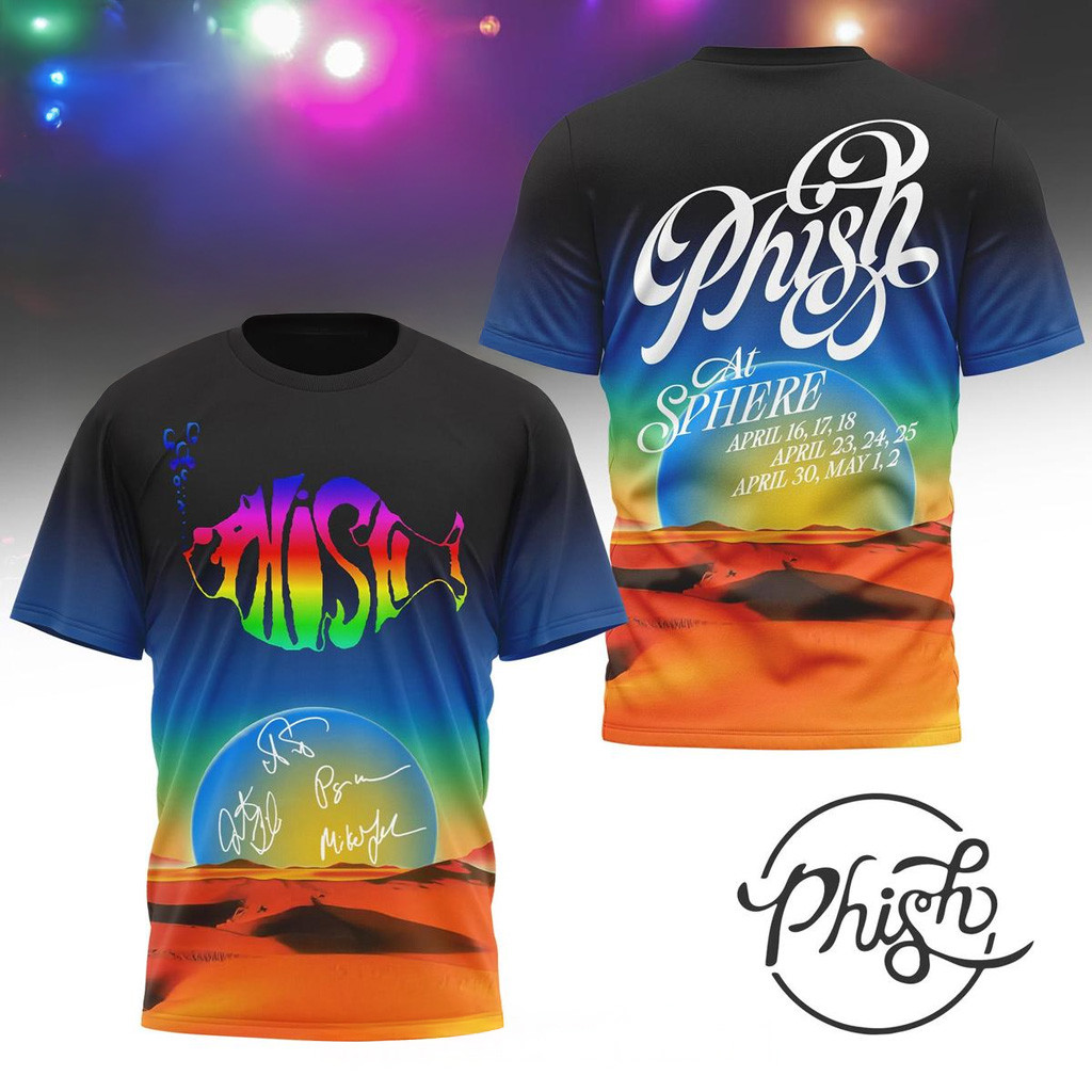 Phish At Sphere Tour 2026 T-Shirt Phish Merch Gifts For Rock Band Fans