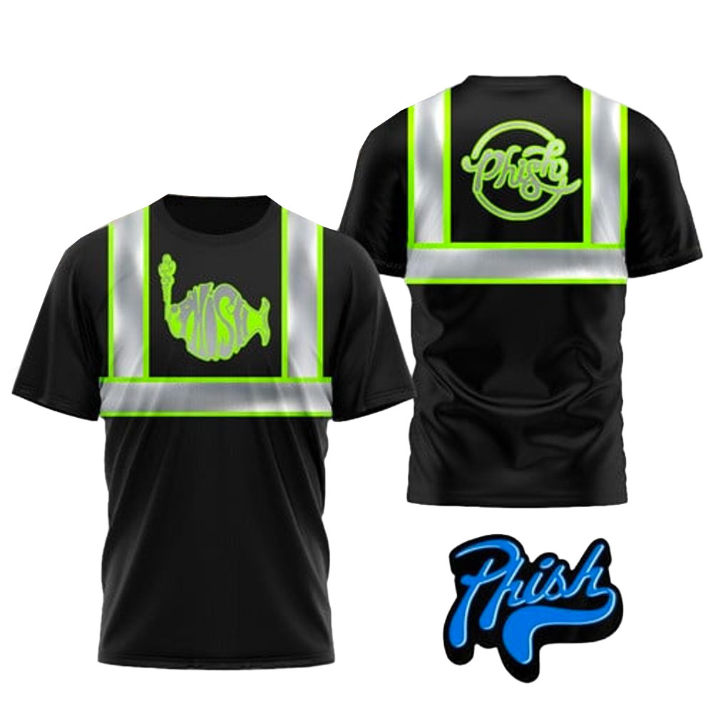 Phish Hi-Vis Safety T-Shirt Phish Merch Gifts For Rock Band Fans