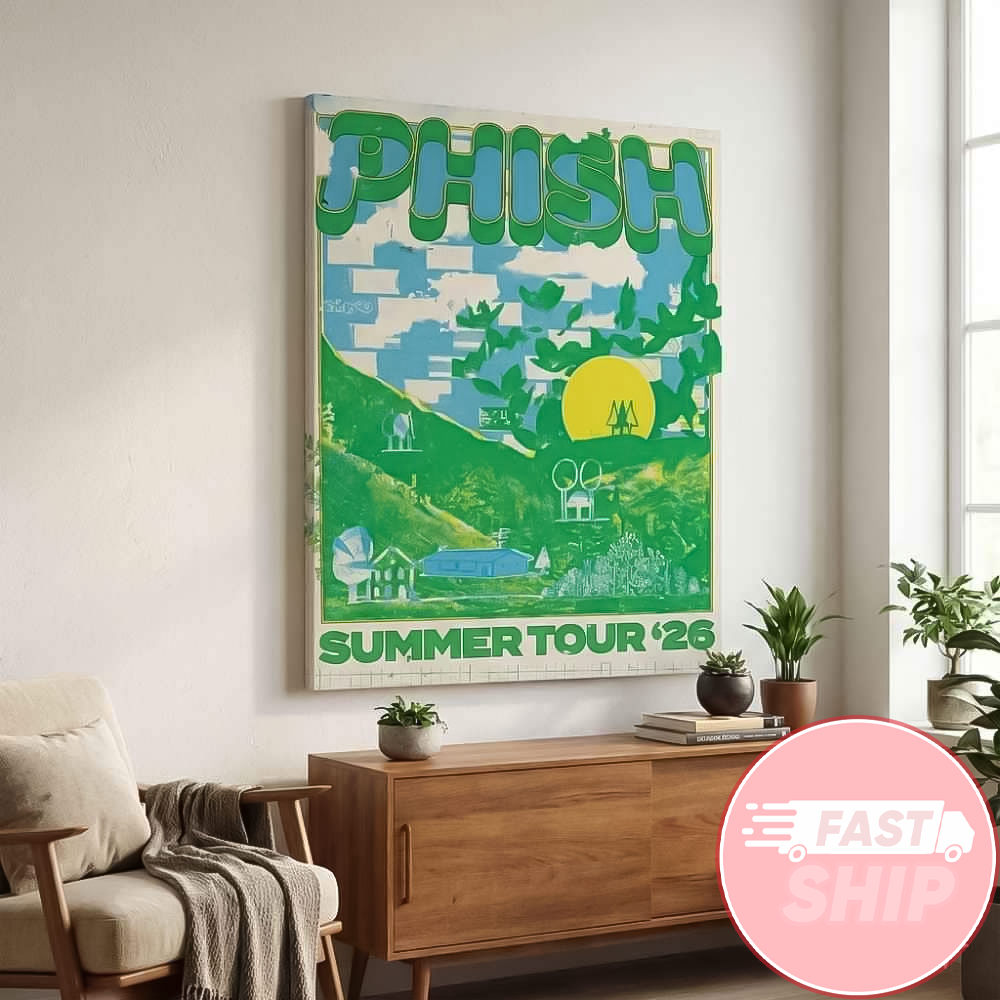 Phish Jam Band Summer Tour 2026 Poster Concert Madison Square Garden And Fenway Park Run Poster