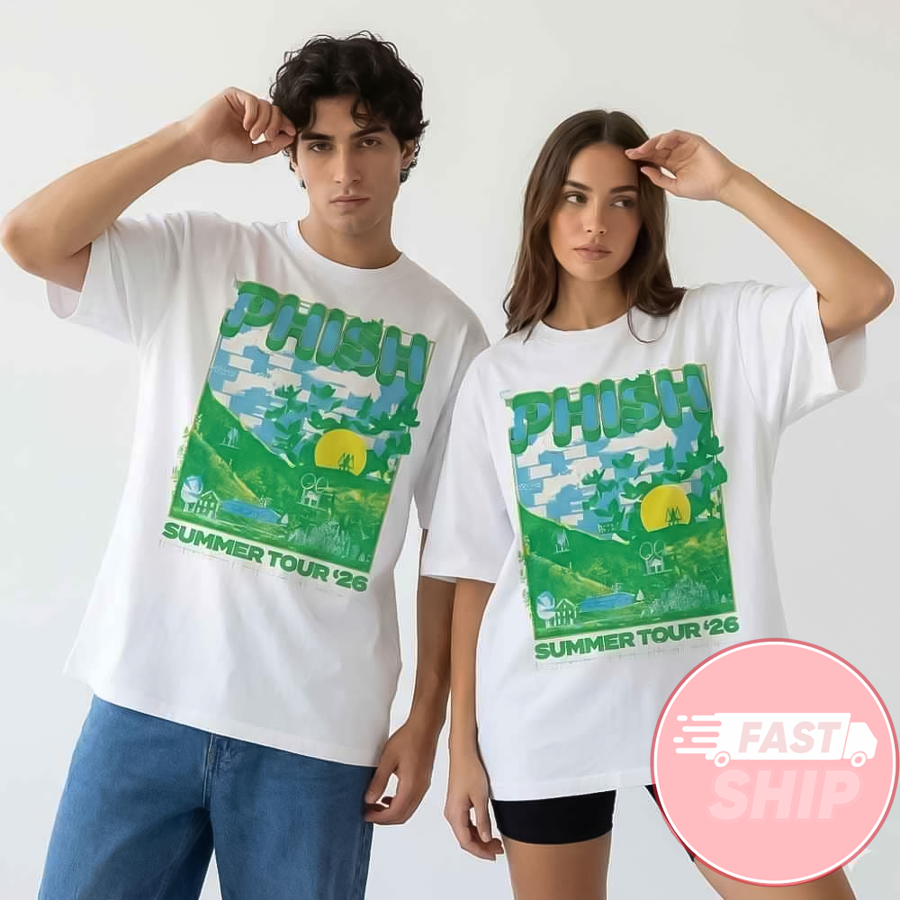 Phish Jam Band Summer Tour 2026 Poster Concert Madison Square Garden And Fenway Park Run Shirt