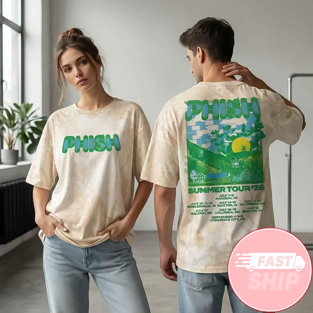 Phish Jam Band Summer Tour 2026 Poster Washed Shirt Phish Jam Merch Gifts For Fans