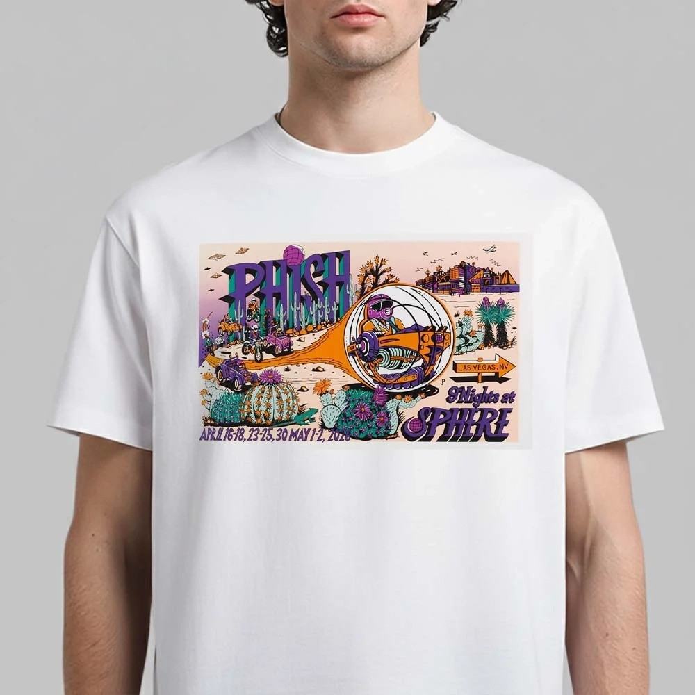 Phish Las Vegas 2026 Merch Wild Grape T-Shirt Best Gift For Rock Music Lovers
