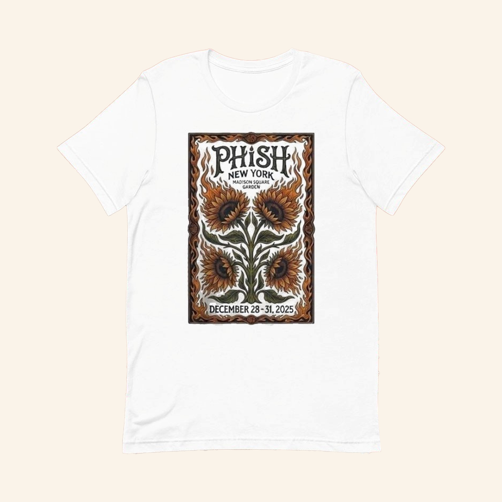 Phish New York December 28 To 31 2025 Madison Square Garden Art T-Shirt Phish Merch Phish New York December 28 To 31 2025 Madison Square Garden Art T-Shirt Phish Merch