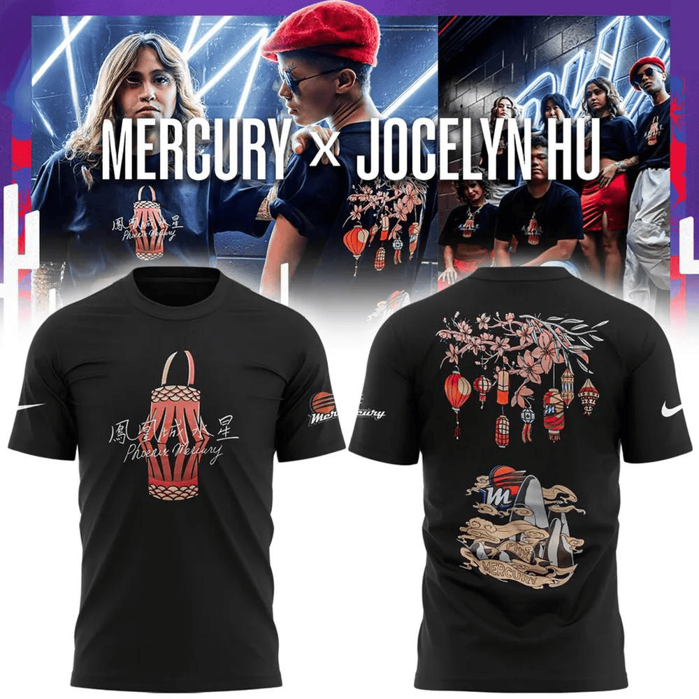 Phoenix Mercury x Jocelyn Hu 2025 AAPI Heritage Night T-Shirt Basketball Enthusiast Gifts