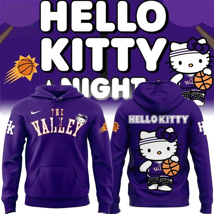 Phoenix Suns x Hello Kitty Hoodie Best Gifts For Basketball Lovers