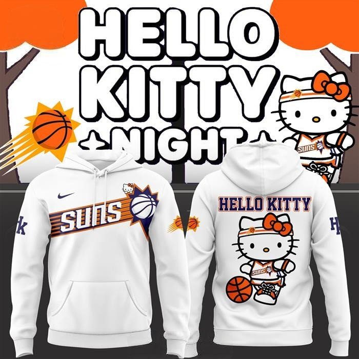 Phoenix Suns x Hello Kitty Hoodie Best Gifts For Basketball Lovers