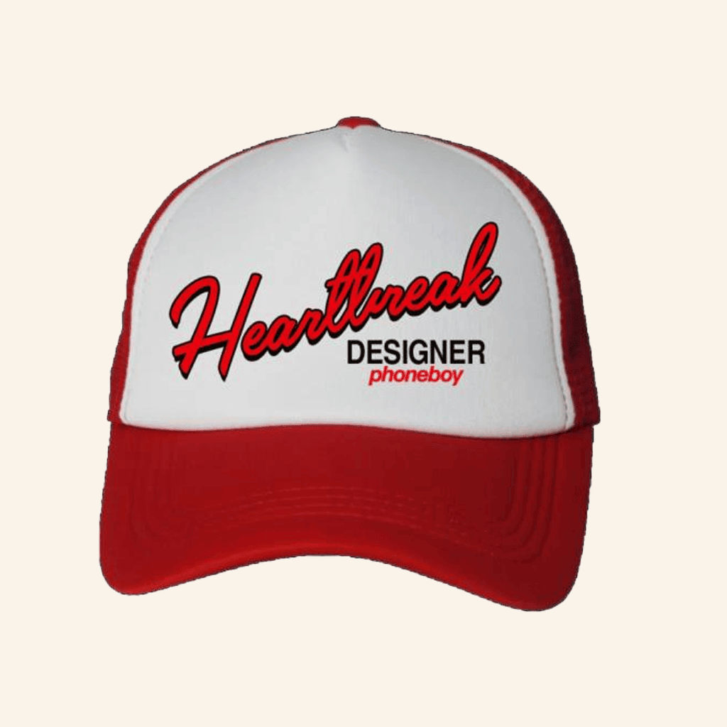 Phoneboy Merch Heartbreak Designer Trucker Hat Gifts For Friends Phoneboy Merch Heartbreak Designer Trucker Hat Gifts For Friends