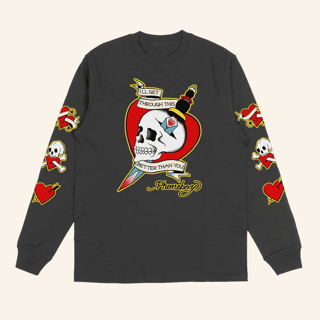 Phoneboy Merch Skulls Long Sleeve Shirt Gifts For Besties Phoneboy Merch Skulls Long Sleeve Shirt Gifts For Besties
