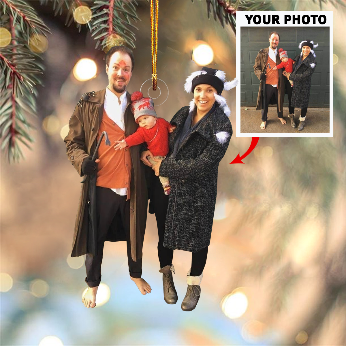 Photo Mica Ornament Customized Your Photo Ornament Festive Season