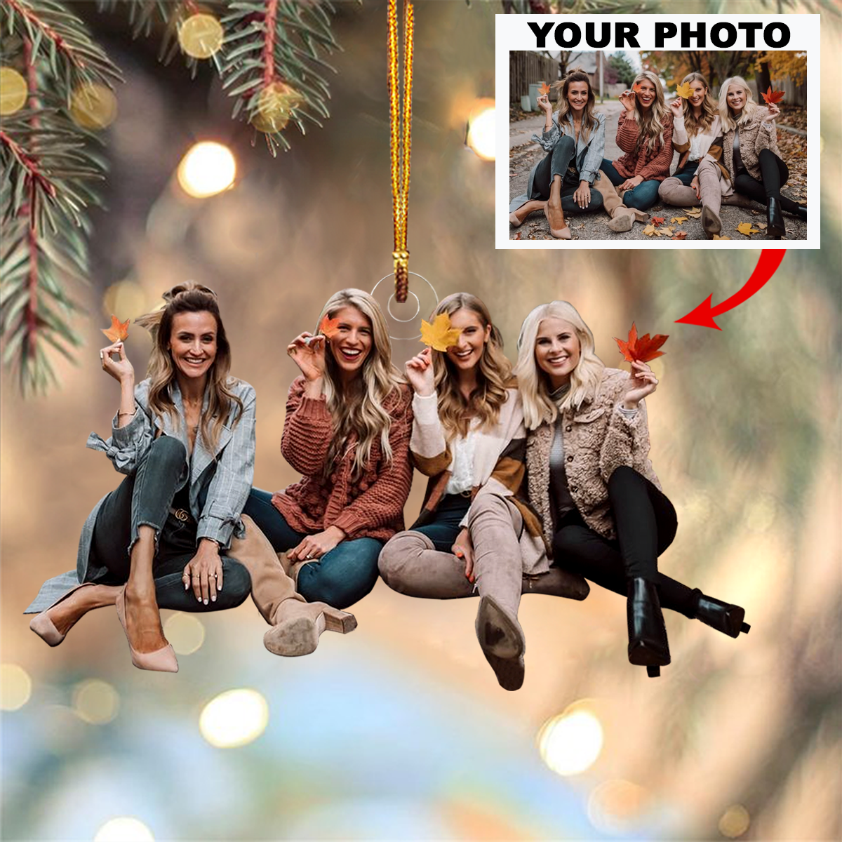 Photo Mica Ornament Customized Your Photo Ornament Holiday Edition