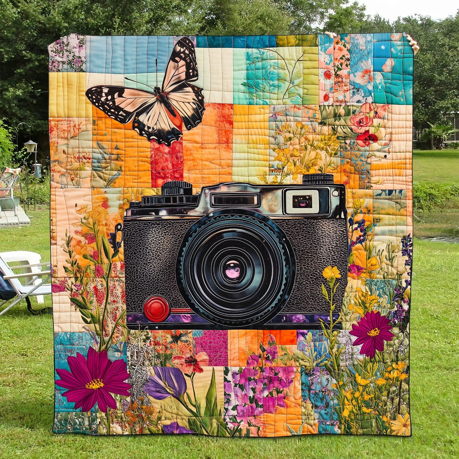 Photographic Memories Quilted Blanket Butterfly Gifts For Ladies