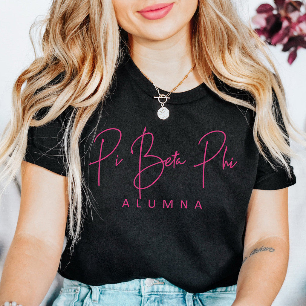 Pi Beta Phi Merch Pi Beta Phi Alumna Black T-Shirt Gifts For Daughter Pi Beta Phi Merch Pi Beta Phi Alumna Black T-Shirt Gifts For Daughter