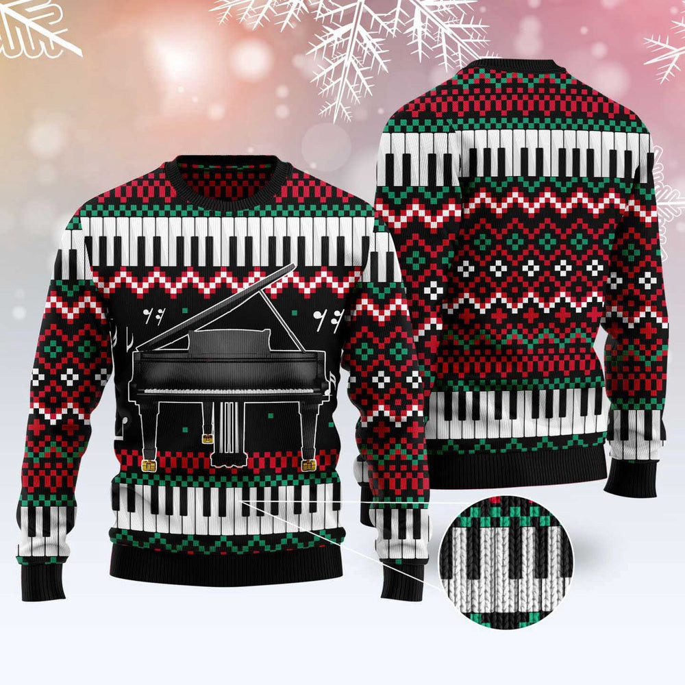Piano Awesome Ugly Christmas Sweater Funny Ugly Christmas Sweater Best Christmas Gifts