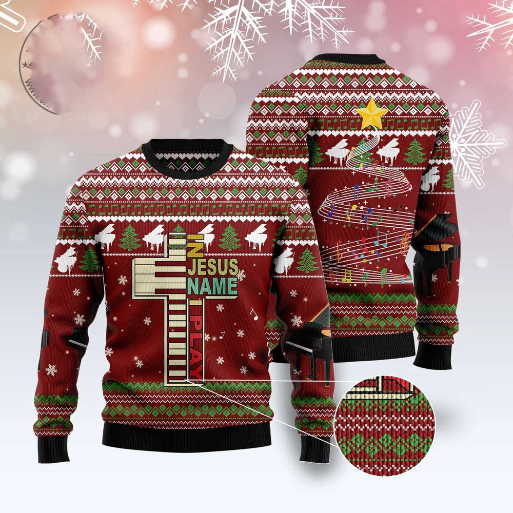 Piano I Play Ugly Christmas Sweater Funny Ugly Christmas Sweater Best Christmas Gifts