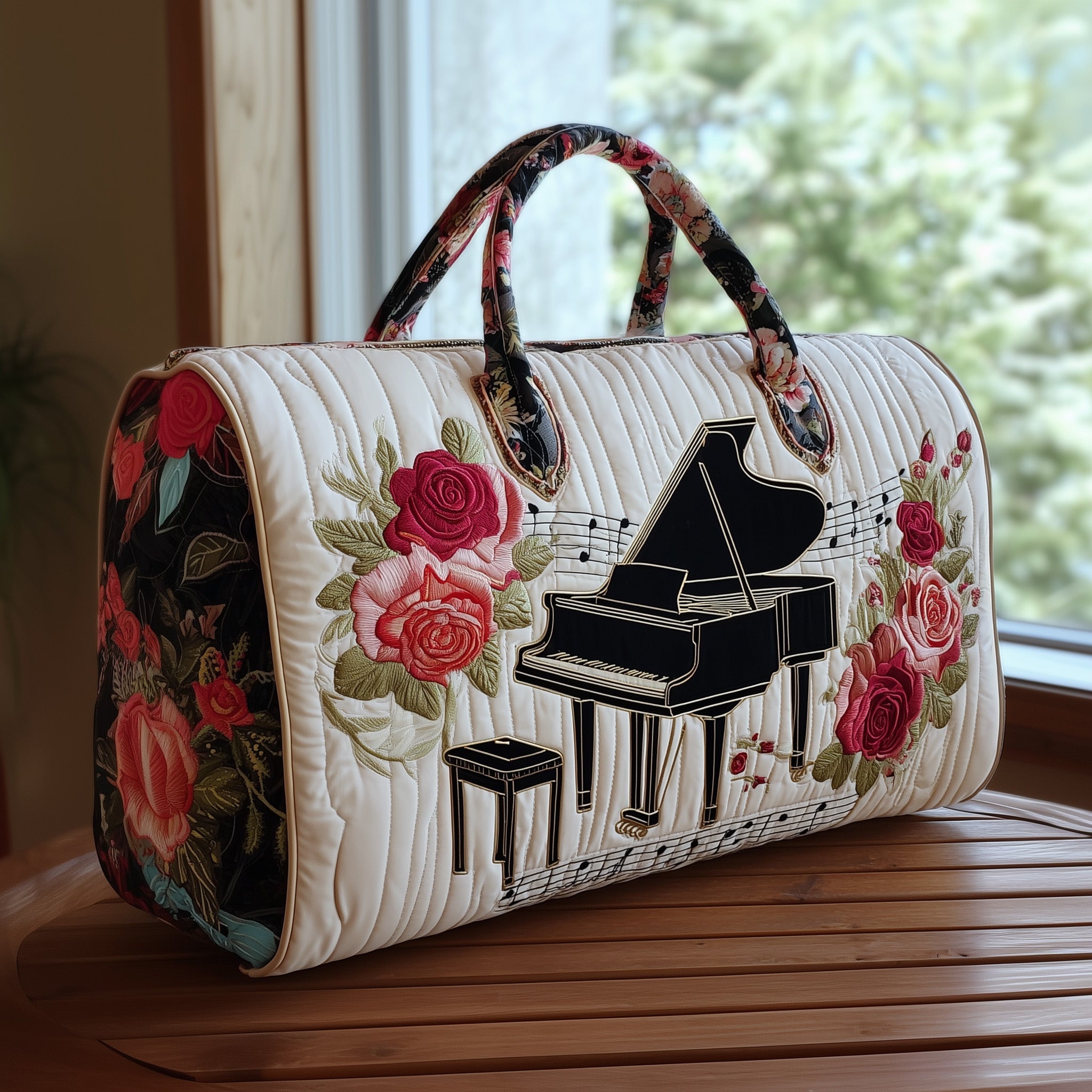 Piano Quilted Duffle Bag Compact And Spacious