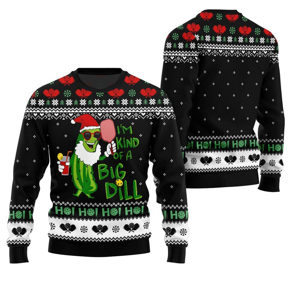 Pickleball Funny Ugly Christmas Sweater Trendy Winter Sweatshirt for Cozy Moments