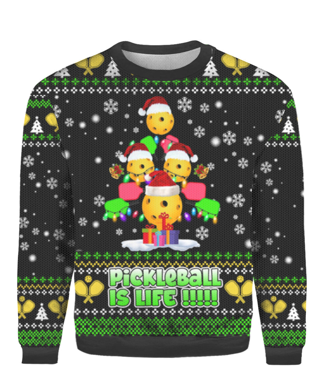 Pickleball Is Life Ugly Christmas Sweater Unique Christmas Gifts For Pickleball Player