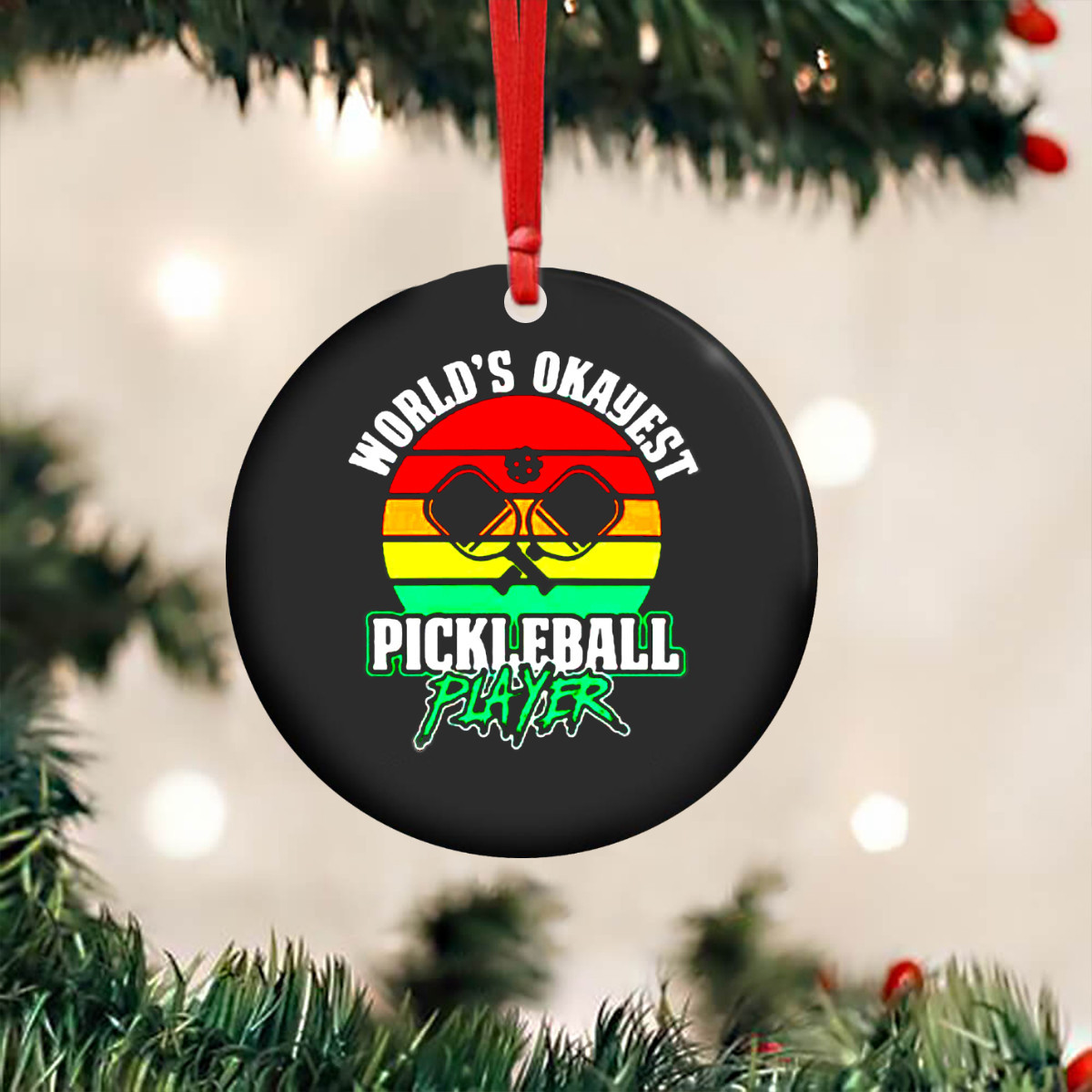 Pickleball Ornament Pickleball Player Christmas Tree Ornaments Best Gifts For 2024