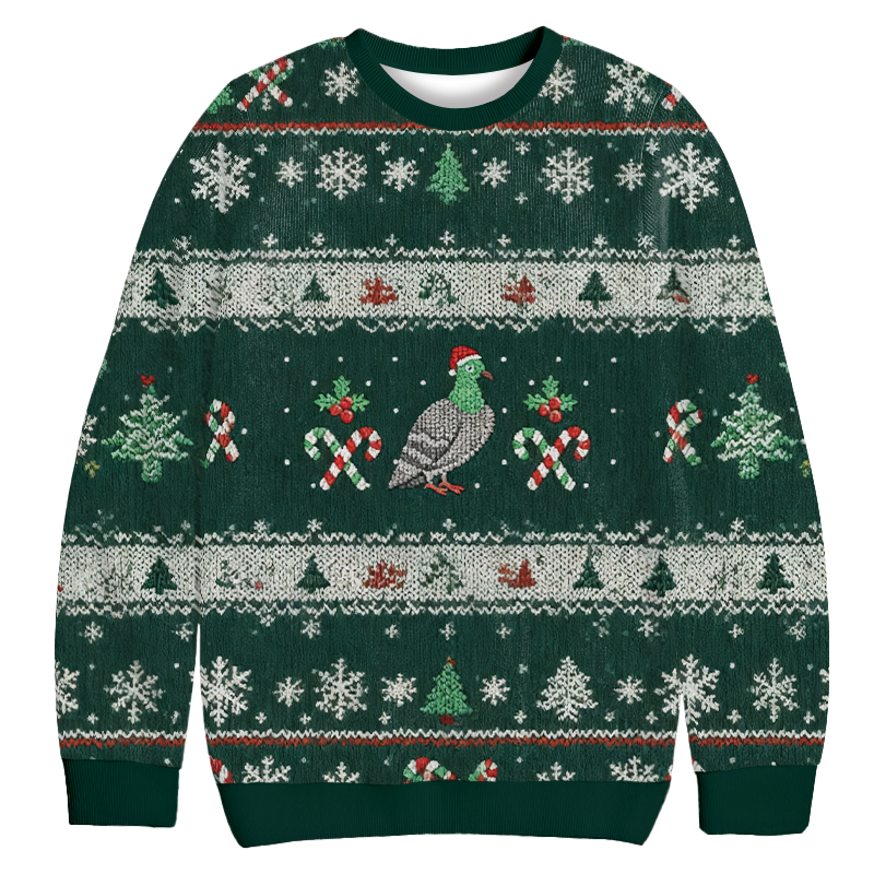 Pidgeon Christmas Ugly Sweatshirt Funny Xmas Party Outfit Gift Ideas