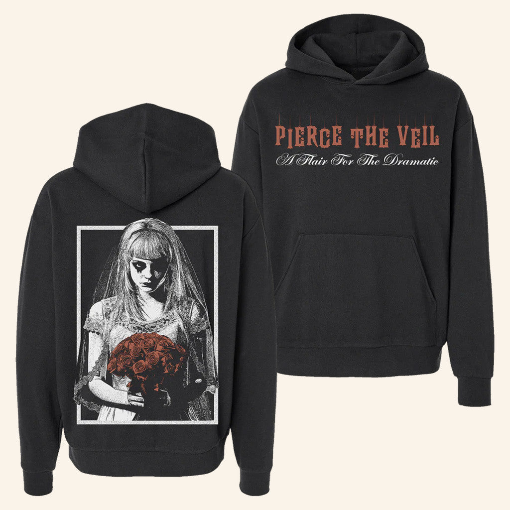 Pierce The Veil Merch A Flair For The Dramatic Bride Hoodie Black Gifts For Friends Pierce The Veil Merch A Flair For The Dramatic Bride Hoodie Black Gifts For Friends