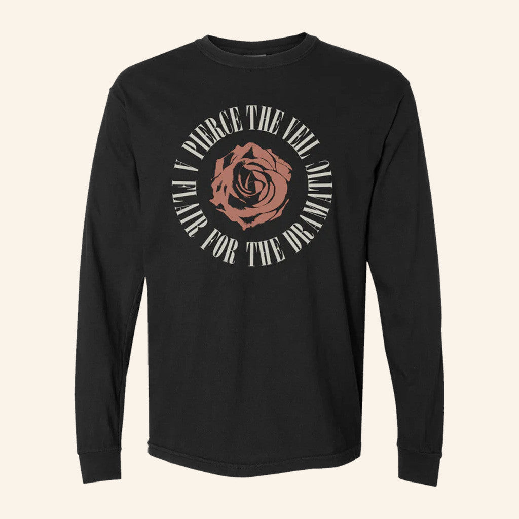 Pierce The Veil Merch A Flair For The Dramatic Rose Long Sleeve Shirt Gifts For Him Pierce The Veil Merch A Flair For The Dramatic Rose Long Sleeve Shirt Gifts For Him