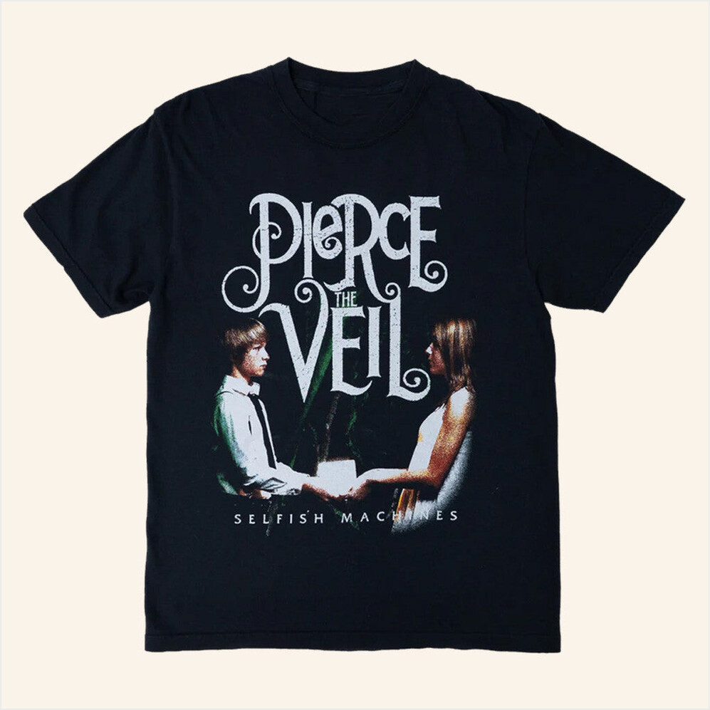 Pierce The Veil Merch Selfish Machines T-Shirt Gift For Best Friends Birthday Gifts For Fans