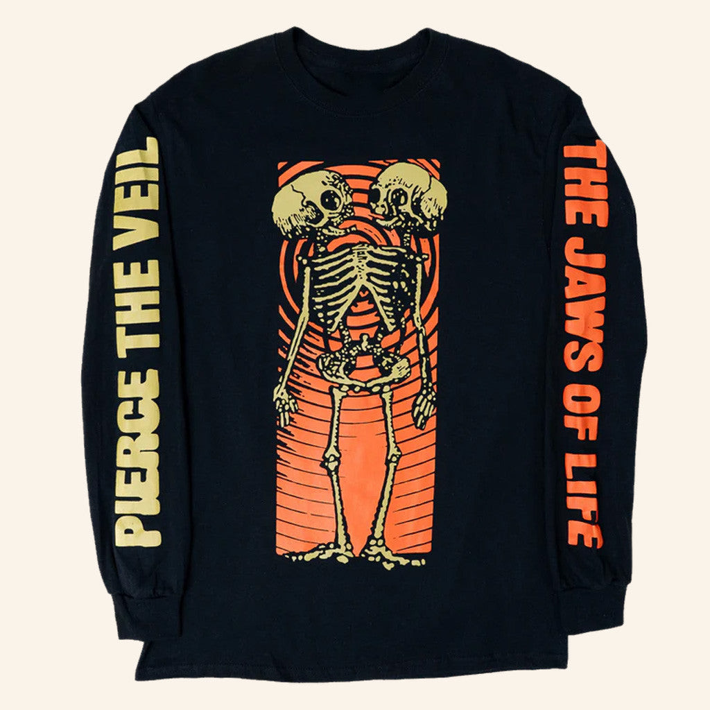Pierce The Veil Merch Skeleton Lovers Long Sleeve T-Shirt Gift Ideas For Friends Pierce The Veil Merch Skeleton Lovers Long Sleeve T-Shirt Gift Ideas For Friends