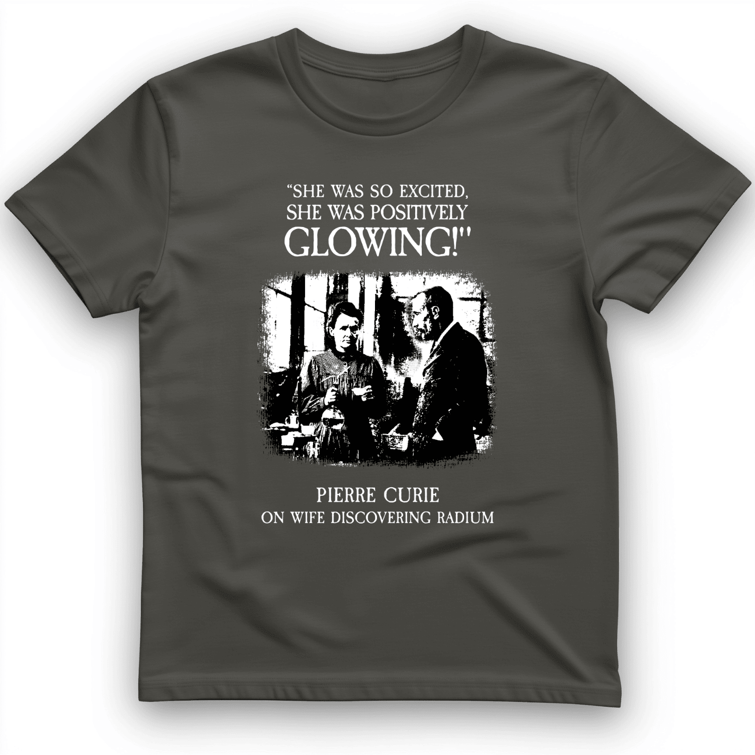 Pierre Curie T-Shirt On Wife Discovering Radium Tee Gift Ideas For Her