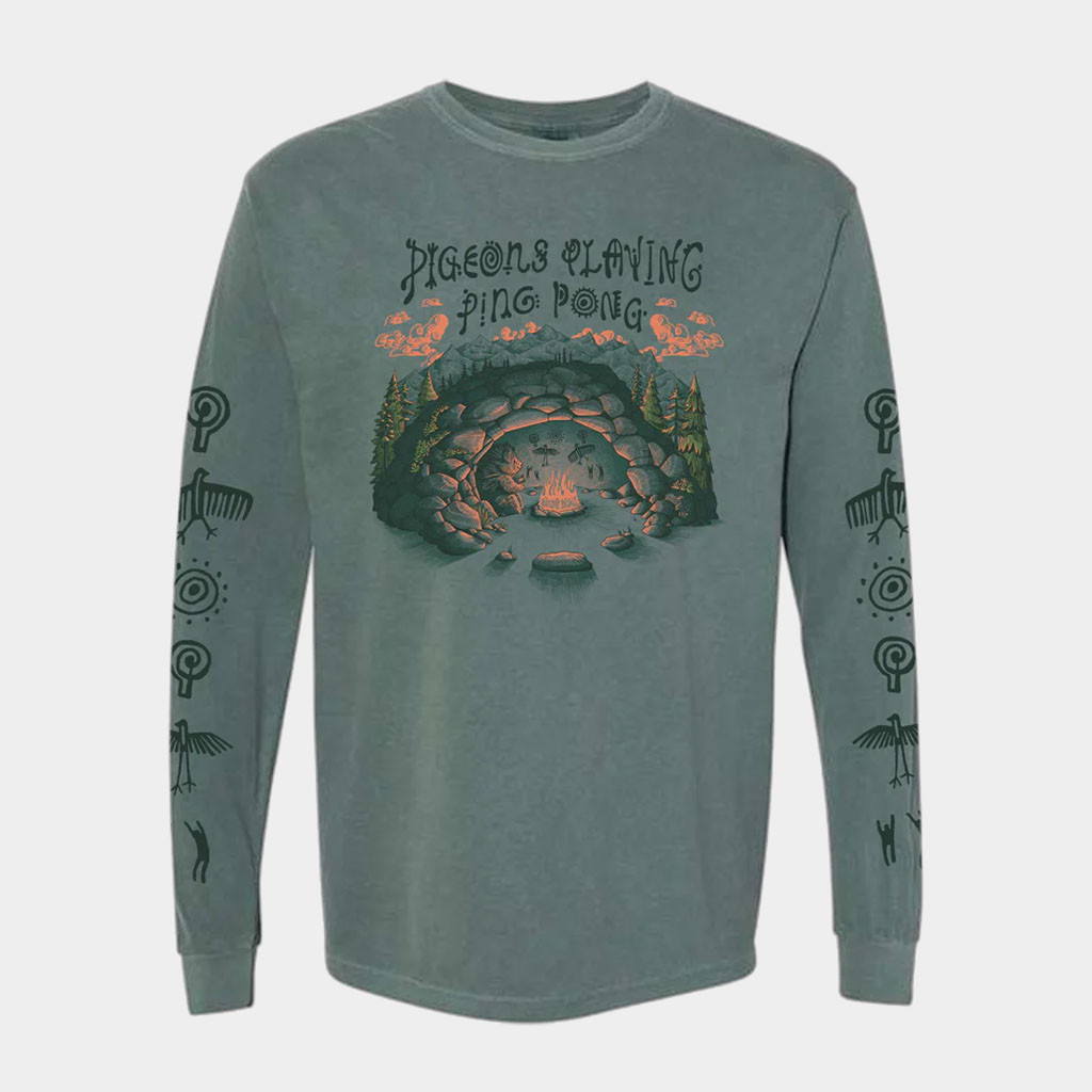 Pigeons Playing Ping Pong Merch PPPP X Nature Backs Long Sleeve T-Shirt Gifts For Band Fans