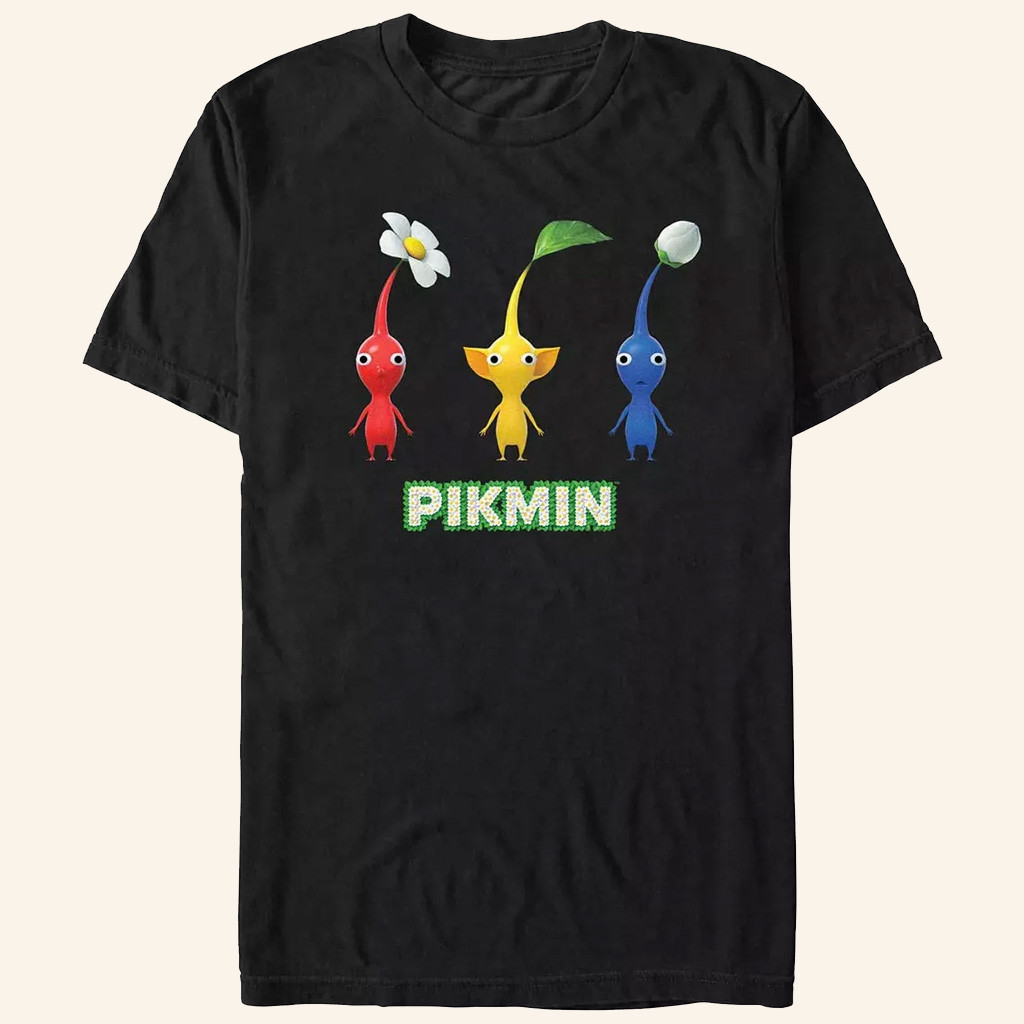 Pikmin Merch Nintendo Three Pikmins In A Row T-Shirt Great Gifts For Him Pikmin Merch Nintendo Three Pikmins In A Row T-Shirt Great Gifts For Him