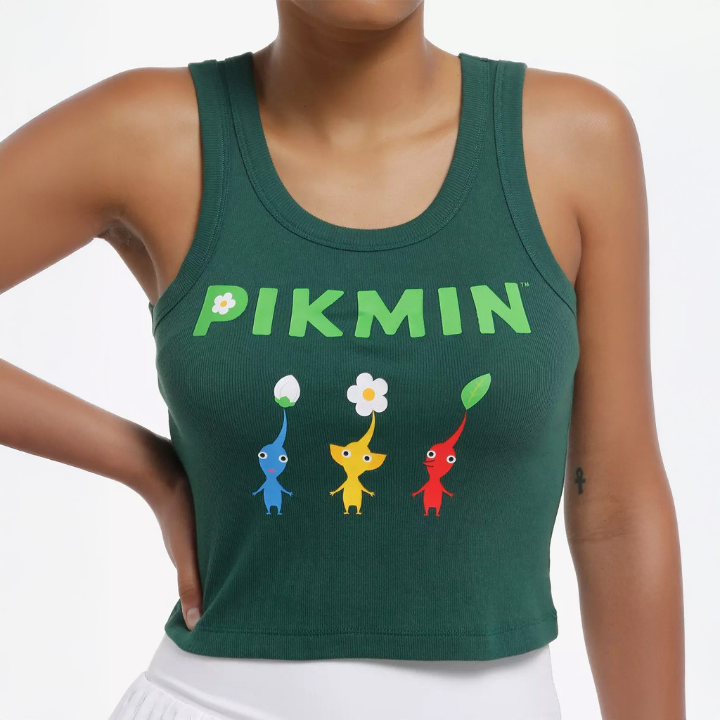 Pikmin Merch Pikmin Logo Trio Tank Top Great Gifts For Girlfriend