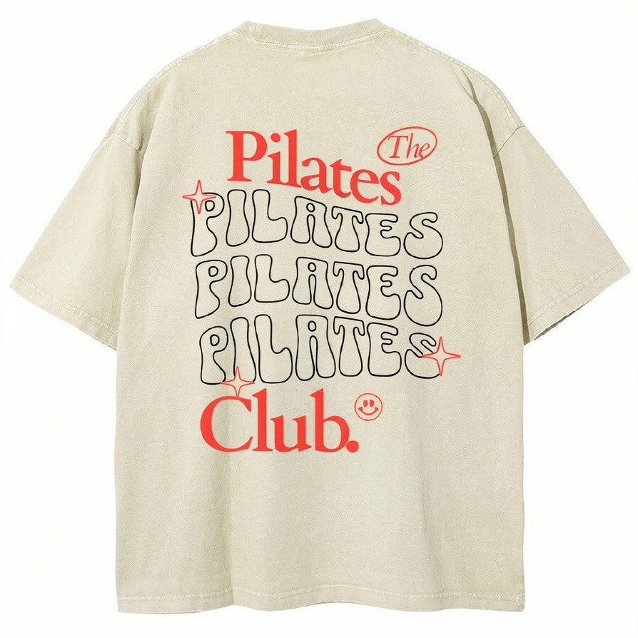 Pilates Club T-Shirt Fitness Club Workout Clothing Gift For Women Fitness Lover