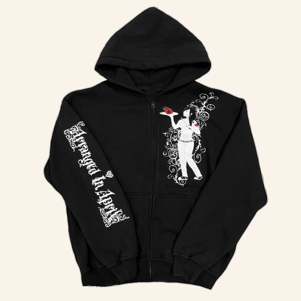 PILED FLESH Merch Arranged In April Zip Up Hoodie Christmas Gifts For Her