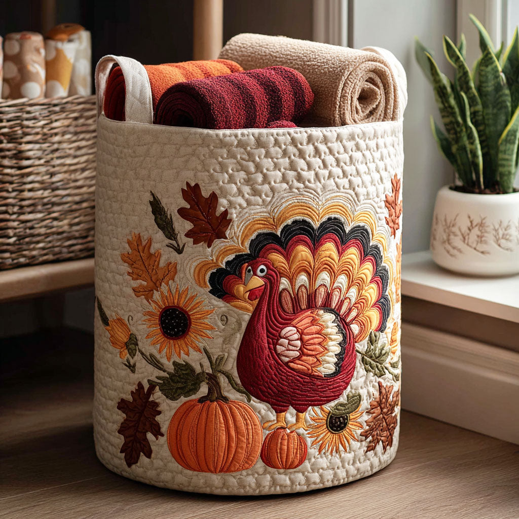 Pilgrim Parade Quilted Laundry Basket Must-Have Laundry Essential