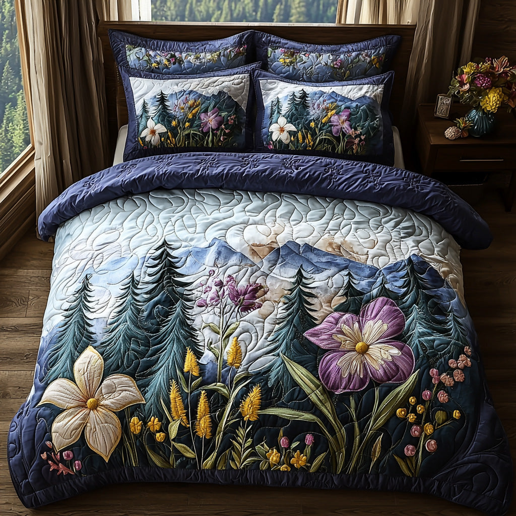 Pine Fern Quilted Bedding Set Bedroom Ideas Forest Christmas Ideas Present For Men