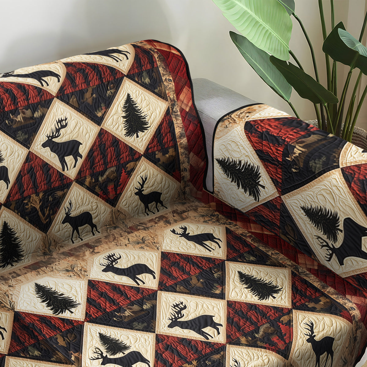 Pine Haven Quilted Sofa Cover Sofa Chaise Cover Christmas Gifts For Deer Hunters