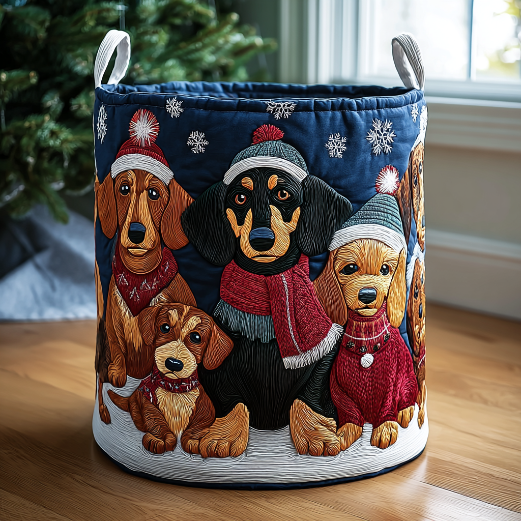 Pine Parade Quilted Laundry Basket Beautiful Quilted Laundry Organizer Gift for Couples