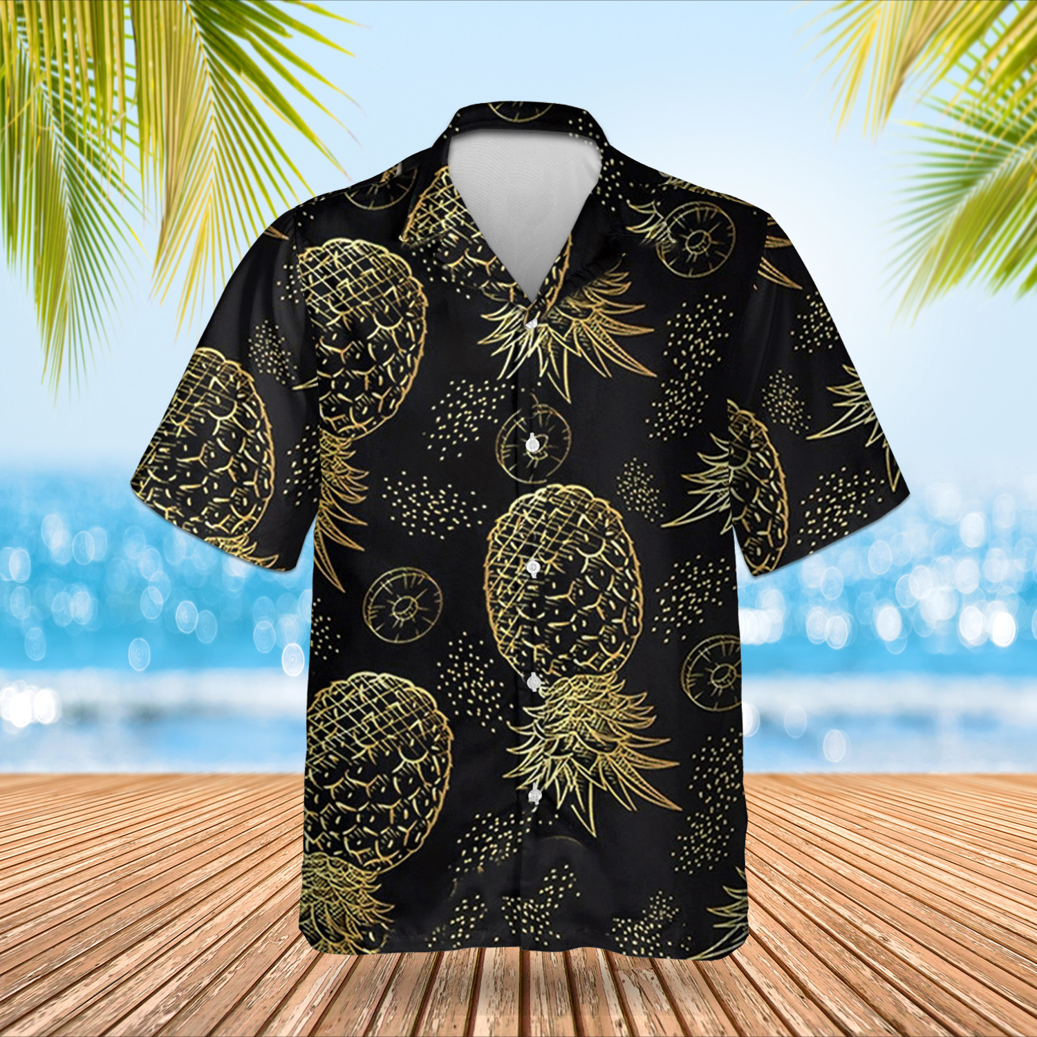 Pineapple Graphic Art Hawaiian Shirt Fruit Themed Unique Gifts For Husband
