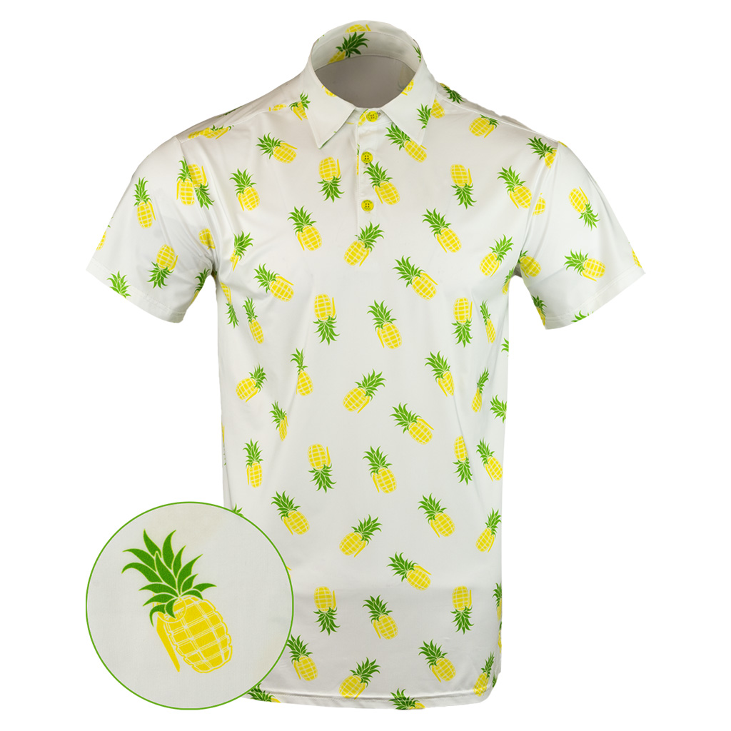 Pineapple Grenade Polo Shirt Tactical Polo Shirt Top Christmas Gifts For Men
